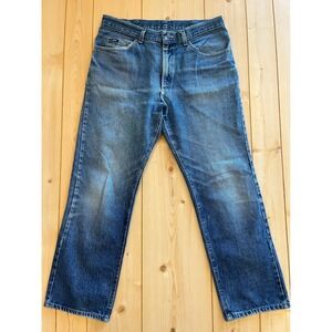 Lee Mens Regular Fit Straight Leg 34x29 Jeans Medium Wash Denim Blue 34x29